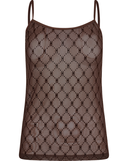 HYPE THE DETAIL SINGLET, MESH SINGLET, BROWN